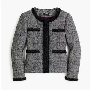 COPY - J.Crew Glen Plaid Lady Jacket with Braided Trim Size 0